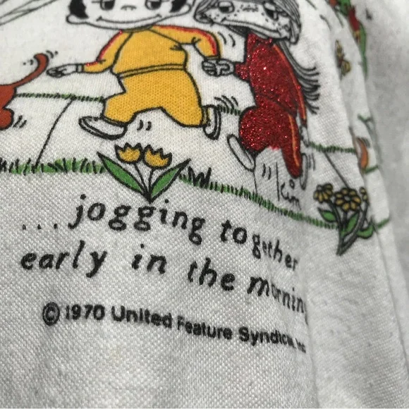 Vintage SUPER-RARE 1970 (Dated) “Love Is…” Comic Strip Knit Top by Kim Casali